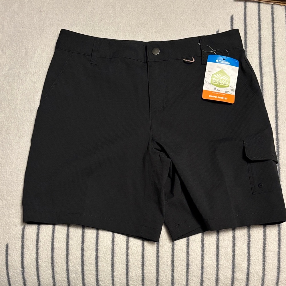 Columbia Black Cargo Kids Shorts